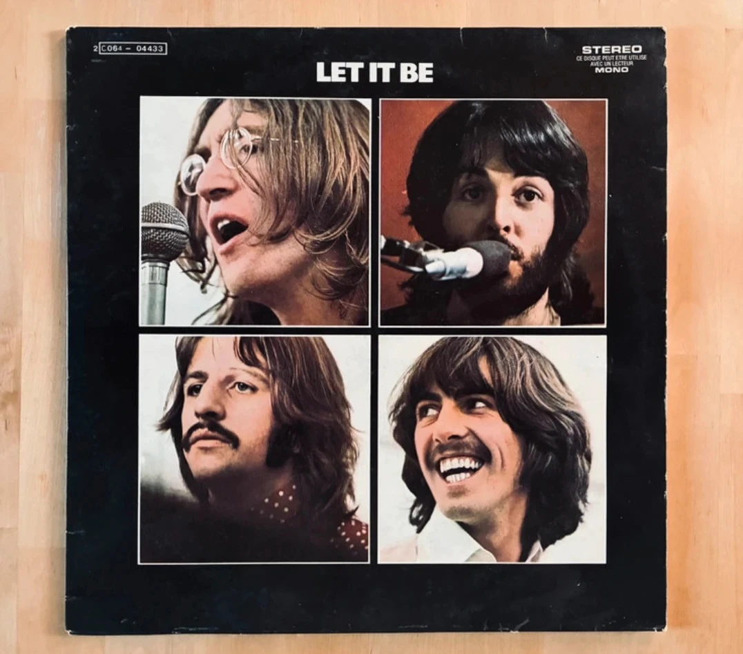 Disque vinyle 33T The Beatles Let it be.